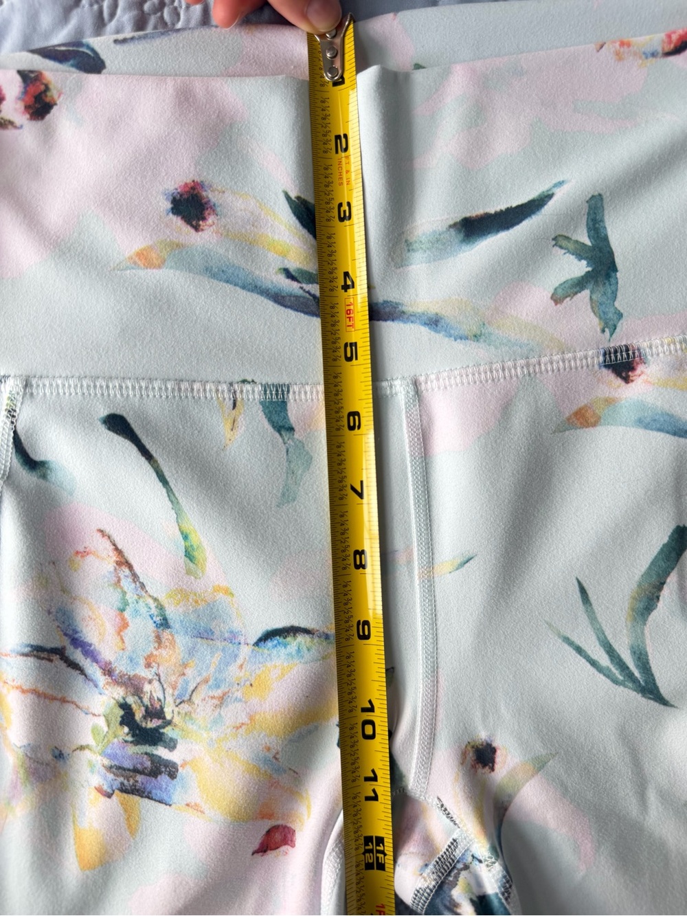 RBX Active Women's High Waist Floral Pastel Capri with Pockets, Running Yoga - Picture 7 of 13